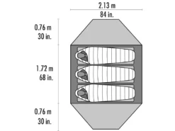 Tente Msr Elixir 3 -Hilleberg || Big Agnes || Exped Soldes 10312 msr elixir 3 floorplan top