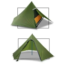 Luxe Outdoor Sil Hexpeak F6a (Verte) -Hilleberg || Big Agnes || Exped Soldes luxe outdoor sil hexpeak f6 05