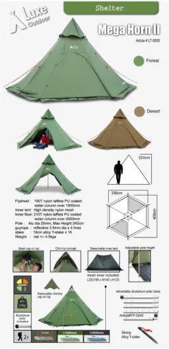 Luxe Outdoor Mega Horn II 12 Luxe Outdoor Mega Horn II -Hilleberg || Big Agnes || Exped Soldes mega horn ii luxeoutdoor