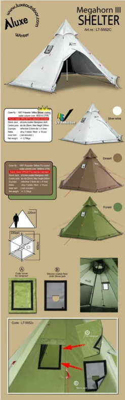 Luxe Outdoor Megahorn III -Hilleberg || Big Agnes || Exped Soldes tente luxe outdoor megahorn iii 02 scaled