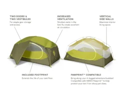 NEMO EQUIPMENT Nemo Aurora 2P + Footprint -Hilleberg || Big Agnes || Exped Soldes tente nemo equipment aurora 2p 20