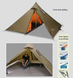 Luxe Outdoor Mini Peak XL -Hilleberg || Big Agnes || Exped Soldes tipi luxe outdoor mini peak xl 04