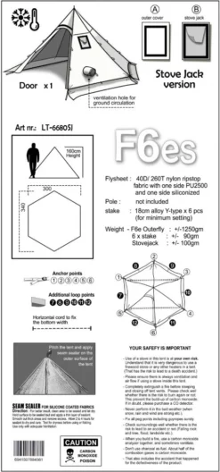 Luxe Outdoor Winter Shelter F6es -Hilleberg || Big Agnes || Exped Soldes tipi luxe outdoor shelter f6e 05